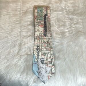 Rene Chagal New York Statue of Liberty Empire State Building Tie